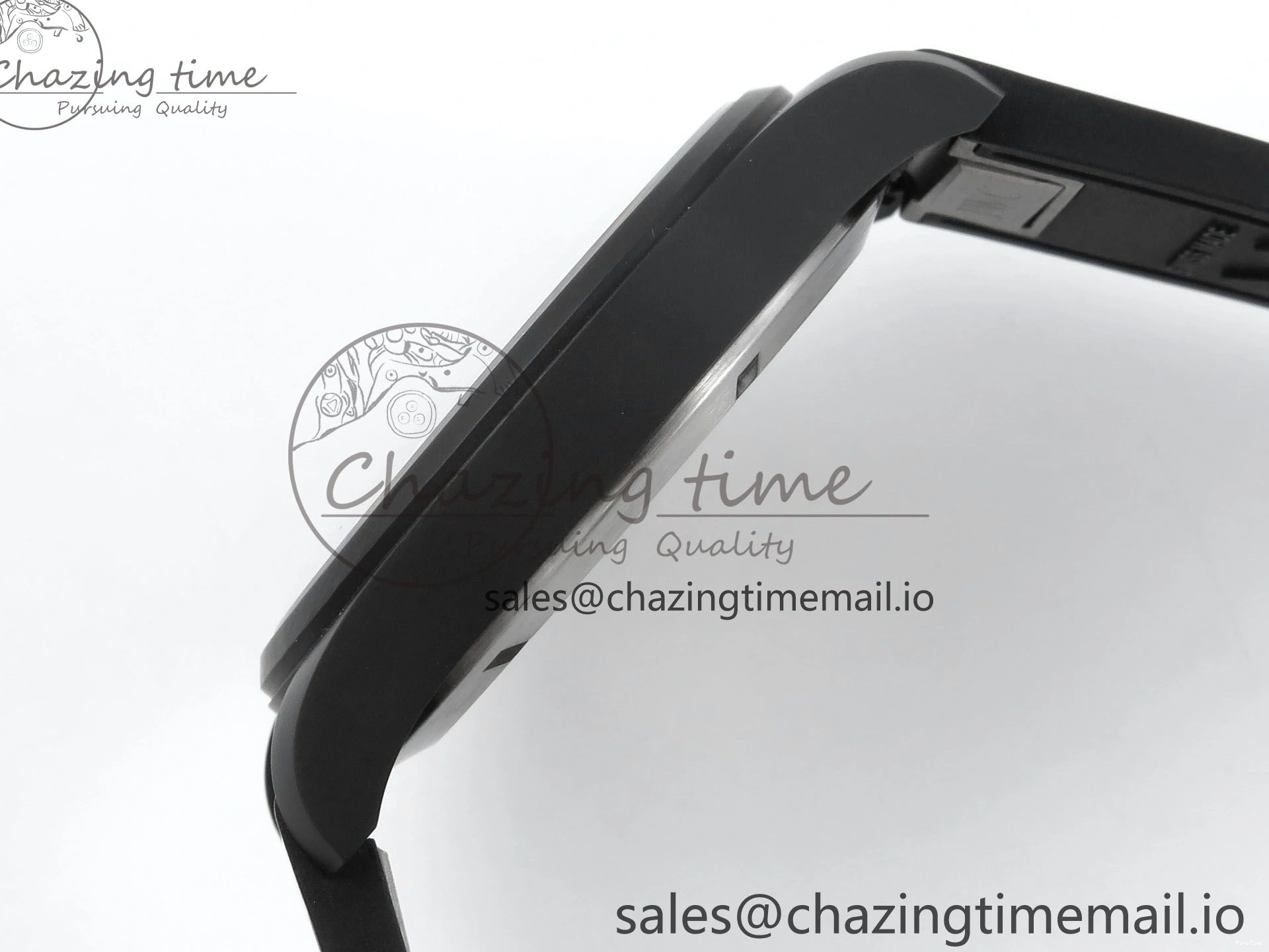 MIROTIME 0402 Pilot Top Gun IW326901 M+F 1:1 Best Edition Black Dial on Black Rubber Strap A SportInspired 6999